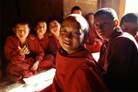 Portrait of Young Monks in Simtokha Dzong Simtokha, Bhutan Stock Photo - Rights-Managed, Code: 700-00085146