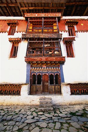 Gros-plan d'accès au Bhoutan Goemba gaudart Photographie de stock - Rights-Managed, Code: 700-00085162