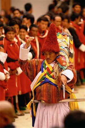 punakha dzong - Homme au Bhoutan Festival Punakha Dromche Photographie de stock - Rights-Managed, Code: 700-00085195