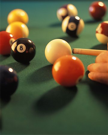 Close-Up of Person Playing Pool Foto de stock - Con derechos protegidos, Código: 700-00085306