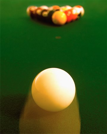 pool table balls moving