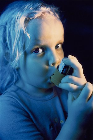 photo inhaler person - Portrait of Girl Using Inhaler Stock Photo - Rights-Managed, Code: 700-00085694