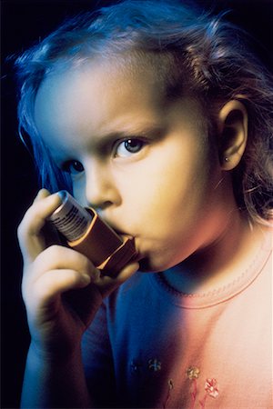 photo inhaler person - Portrait of Girl Using Inhaler Stock Photo - Rights-Managed, Code: 700-00085696