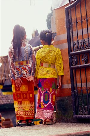 Two Girls Outdoors Indonesia Stock Photo - Rights-Managed, Code: 700-00085798