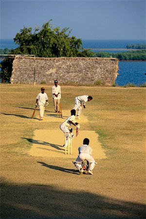 Cricket Match Mayabunder, Andaman Islands, India Fotografie stock - Rights-Managed, Codice: 700-00085945