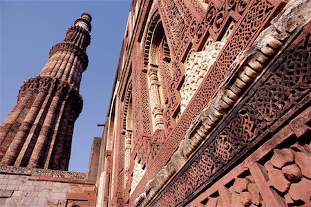 Qutb Minar de Delhi, Inde Photographie de stock - Rights-Managed, Code: 700-00085978