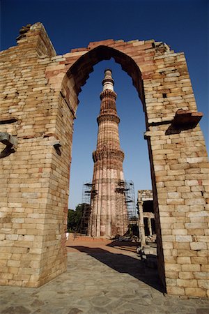 Qutb Minar de Delhi, Inde Photographie de stock - Rights-Managed, Code: 700-00085992