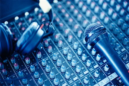 Close-Up of Audio Mixing Board Stock Photo - Rights-Managed, Code: 700-00086004