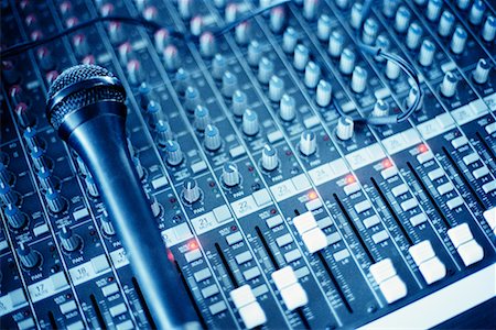 Close-Up of Audio Mixing Board Stock Photo - Rights-Managed, Code: 700-00086003