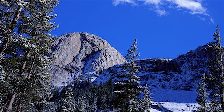 simsearch:700-00079627,k - Couverte de neige, arbres et gamme de montagnes de Sierra Nevada, Californie, États-Unis Photographie de stock - Rights-Managed, Code: 700-00086111