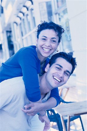 simsearch:700-00086311,k - Portrait of Couple Embracing Outdoors Stock Photo - Rights-Managed, Code: 700-00086309