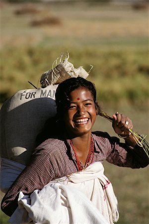 simsearch:700-00085984,k - Portrait of Woman Laughing Outdoors Kathmandu Valley, Nepal Stock Photo - Rights-Managed, Code: 700-00086649