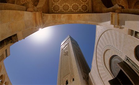 La mosquée de Hassan II, Casablanca, Maroc Photographie de stock - Rights-Managed, Code: 700-00087124