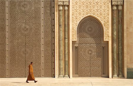 Masque de Hassan II, Casablanca, Maroc Photographie de stock - Rights-Managed, Code: 700-00087140