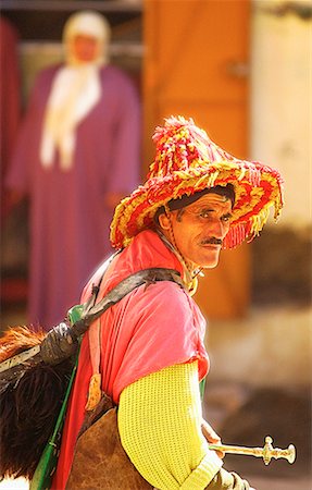 Traditional Water Seller Fez, Morocco Stock Photo - Rights-Managed, Code: 700-00087155