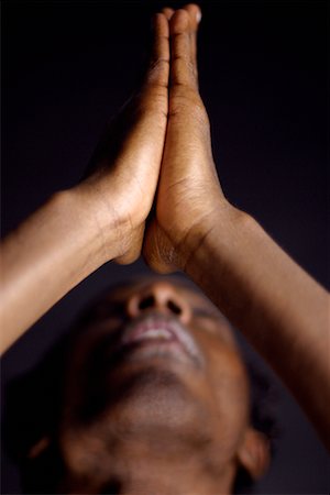 Man Praying Stock Photo - Rights-Managed, Code: 700-00087945
