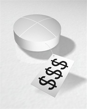 dollar sign of pills - Pill and Price Tag Stock Photo - Rights-Managed, Code: 700-00088126