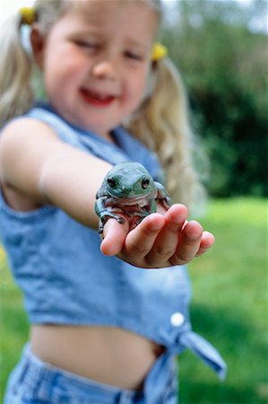 Girl with Frog Stock Photo - Rights-Managed, Code: 700-00088219