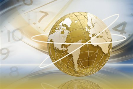 simsearch:700-00028238,k - Globe with Clocks Stock Photo - Rights-Managed, Code: 700-00088406