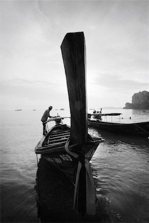 escaler - Longboat, Thailand Foto de stock - Direito Controlado, Número: 700-00088613
