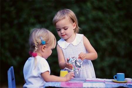 family tea time - Two Children Outdoors Stock Photo - Rights-Managed, Code: 700-00088831