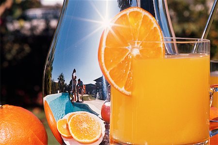 reflecting pool backyard - Glass of Orange Juice Miami, Florida, USA Stock Photo - Rights-Managed, Code: 700-00089196