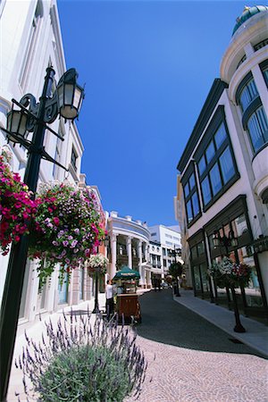 rodeo drive shopping stores photos - Rodeo Drive Beverly Hills, California USA Stock Photo - Rights-Managed, Code: 700-00089341