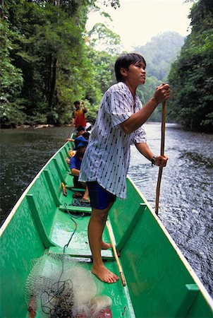 simsearch:700-00084670,k - Boatmen and Passengers in Canoe Batu Apoi National Park Brunei Darussalam Stock Photo - Rights-Managed, Code: 700-00080104