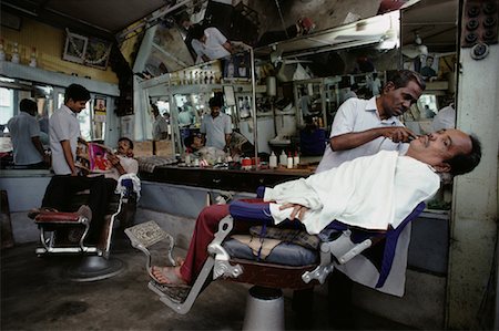 perak - Hommes de Barber Shop Teluk Intan, Perak, Malaisie Photographie de stock - Rights-Managed, Code: 700-00080144