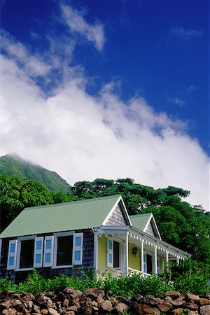 fédération de saint-kitts-et-nevis - Plantation Cottage Nevis, West Indies Photographie de stock - Rights-Managed, Code: 700-00080648