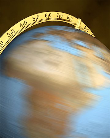 Blurred View of Globe Spinning On Stand Africa Stock Photo - Rights-Managed, Code: 700-00080713