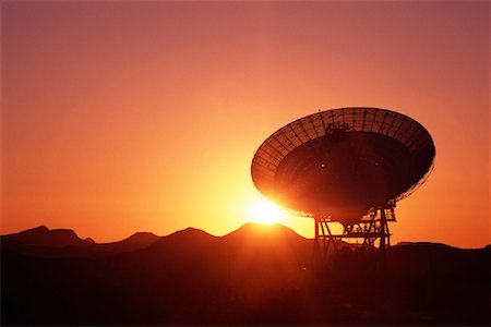 Satellite Dish at Jet Propulsion Lab at Sunset Goldstone, California, USA Stock Photo - Rights-Managed, Code: 700-00081313