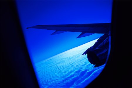 simsearch:700-03440192,k - View of Wing and Clouds from Airplane Window Stock Photo - Rights-Managed, Code: 700-00081346