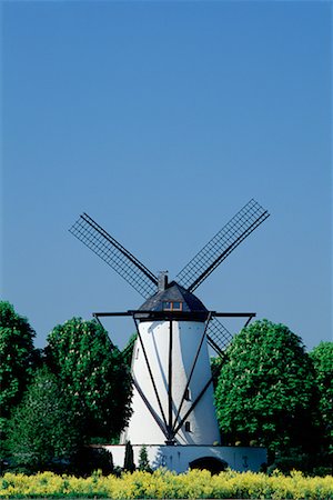 simsearch:700-00182220,k - Windmill, Trees and Flowers, Germany Stock Photo - Rights-Managed, Code: 700-00081997
