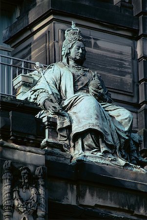 reine victoria - Statue et Building, Glasgow, Écosse Photographie de stock - Rights-Managed, Code: 700-00082011