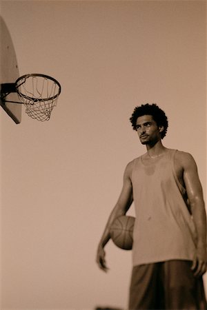 simsearch:700-00561360,k - Man Standing Outdoors, Holding Basketball Stock Photo - Rights-Managed, Code: 700-00082221