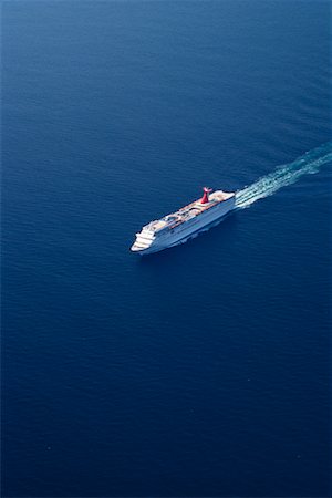 Aerial View of Cruise Ship Atlantic Ocean Stock Photo - Rights-Managed, Code: 700-00082547