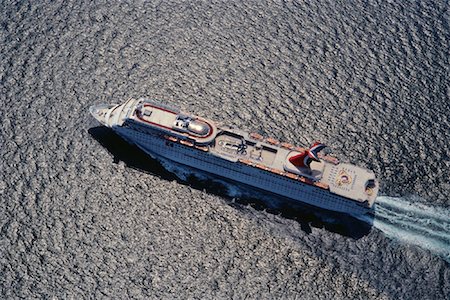 Aerial View of Cruise Ship Atlantic Ocean Stock Photo - Rights-Managed, Code: 700-00082548