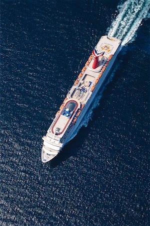 Aerial View of Cruise Ship Atlantic Ocean Stock Photo - Rights-Managed, Code: 700-00082554