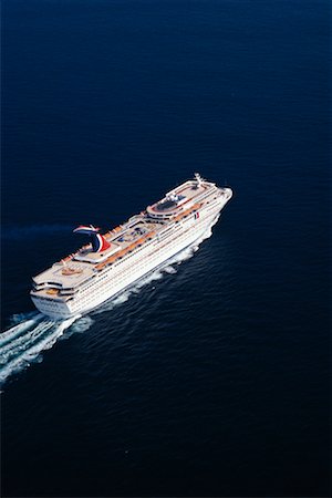 Aerial View of Cruise Ship Atlantic Ocean Stock Photo - Rights-Managed, Code: 700-00082552