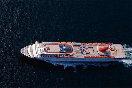 Aerial View of Cruise Ship Atlantic Ocean Stock Photo - Rights-Managed, Code: 700-00082553