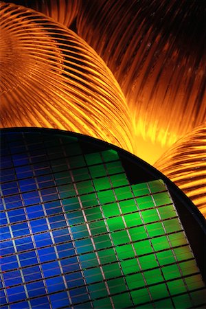 silicon wafer photo - Close-Up of Silicon Wafers Stock Photo - Rights-Managed, Code: 700-00082613