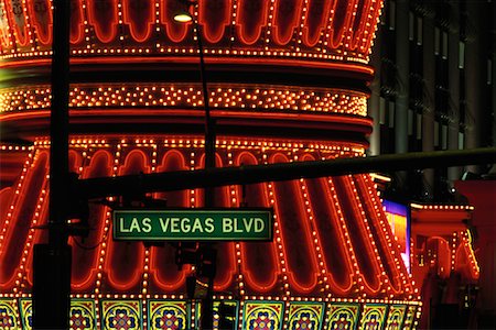 Las Vegas Strip Road Sign On The Main Street Boulevard Stock Photo, Picture  and Royalty Free Image. Image 42737638.