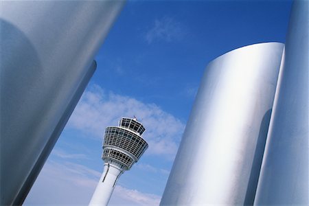 Air Traffic Control Tower at Munich Airport Germany Foto de stock - Con derechos protegidos, Código: 700-00082999
