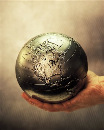 Globe in Palm of Hand North America Stock Photo - Rights-Managed, Code: 700-00083085