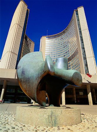 Toronto City Hall and Sculpture Toronto, Ontario, Canada Stock Photo - Rights-Managed, Code: 700-00083781