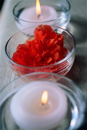 pot-pourri - Candles and Flower Fotografie stock - Rights-Managed, Codice: 700-00094130