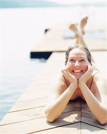 simsearch:700-00053035,k - Woman on Dock Stock Photo - Rights-Managed, Code: 700-00094155