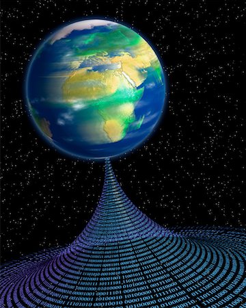 simsearch:700-00080718,k - Earth Spinning on Vortex of Data Foto de stock - Direito Controlado, Número: 700-00095862