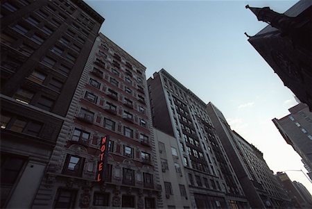 L'hôtel et les bâtiments de New York, New York, USA Photographie de stock - Rights-Managed, Code: 700-00095919